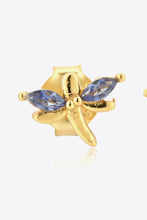 Load image into Gallery viewer, Tanzanite Dragonfly-Shaped Earrings
