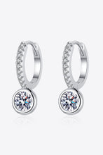 Load image into Gallery viewer, 1 Carat Moissanite Rhodium-Plated Drop Earrings
