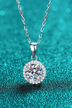 Load image into Gallery viewer, Chance to Charm 1 Carat Moissanite Round Pendant Chain Necklace
