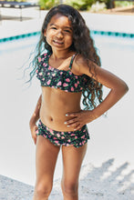 Load image into Gallery viewer, Marina West Swim Clear Waters Two-Piece Swim Set in Black Roses
