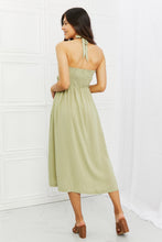 Load image into Gallery viewer, HEYSON Soft &amp; Dainty Midi Dress in Sage
