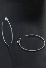 Load image into Gallery viewer, 925 Sterling Silver Moissanite Hoop Earrings
