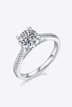 Load image into Gallery viewer, 1 Carat Moissanite 925 Sterling Silver Side Stone Ring
