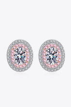 Load image into Gallery viewer, Platinum-Plated Moissanite Stud Earrings
