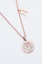 Load image into Gallery viewer, Moissanite K to T Pendant Necklace
