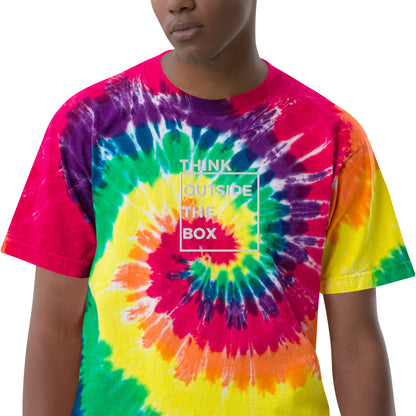 Think Outside the Box Oversized tie-dye t-shirt