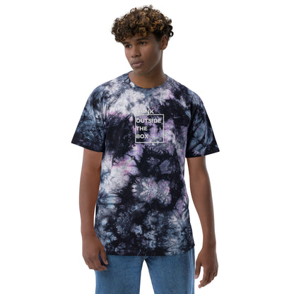 Think Outside the Box Oversized tie-dye t-shirt