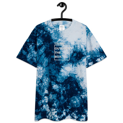 Think Outside the Box Oversized tie-dye t-shirt