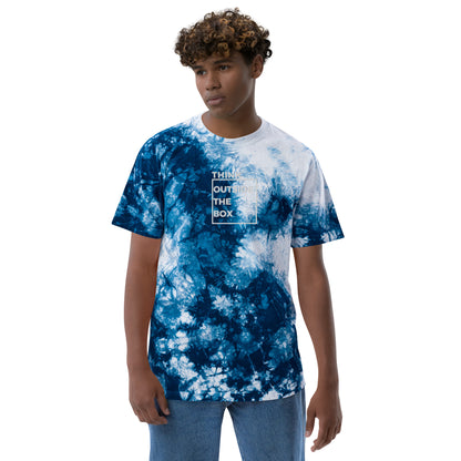 Think Outside the Box Oversized tie-dye t-shirt