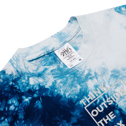 Think Outside the Box Oversized tie-dye t-shirt