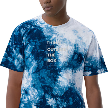 Think Outside the Box Oversized tie-dye t-shirt