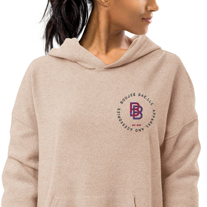 Boujee Bae sueded fleece hoodie