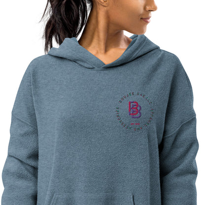 Boujee Bae sueded fleece hoodie