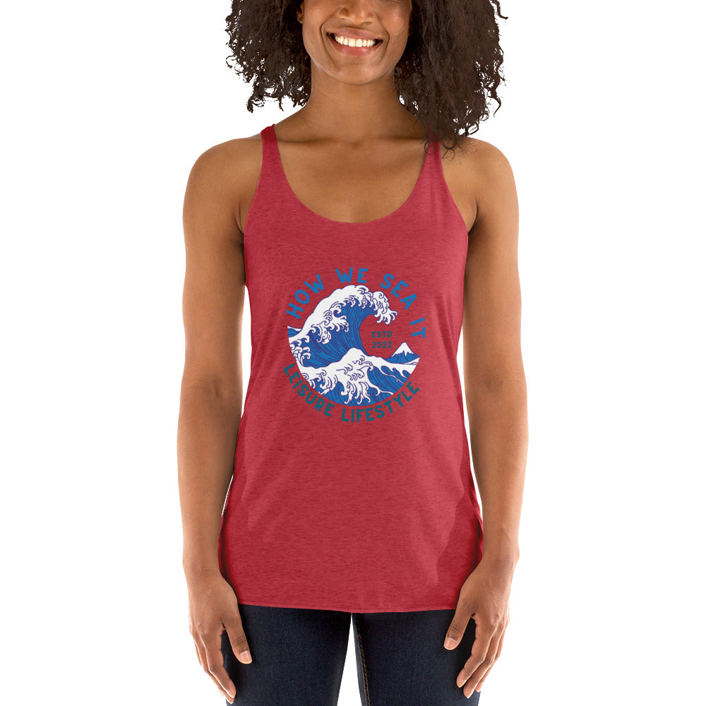 HOW WE SEA IT Women's Racerback Tank